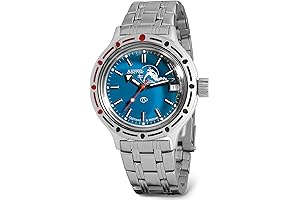 Vostok Amphibia 420059: Scuba-Ready Diver's Watch with Automatic Movement and Steel Bracelet