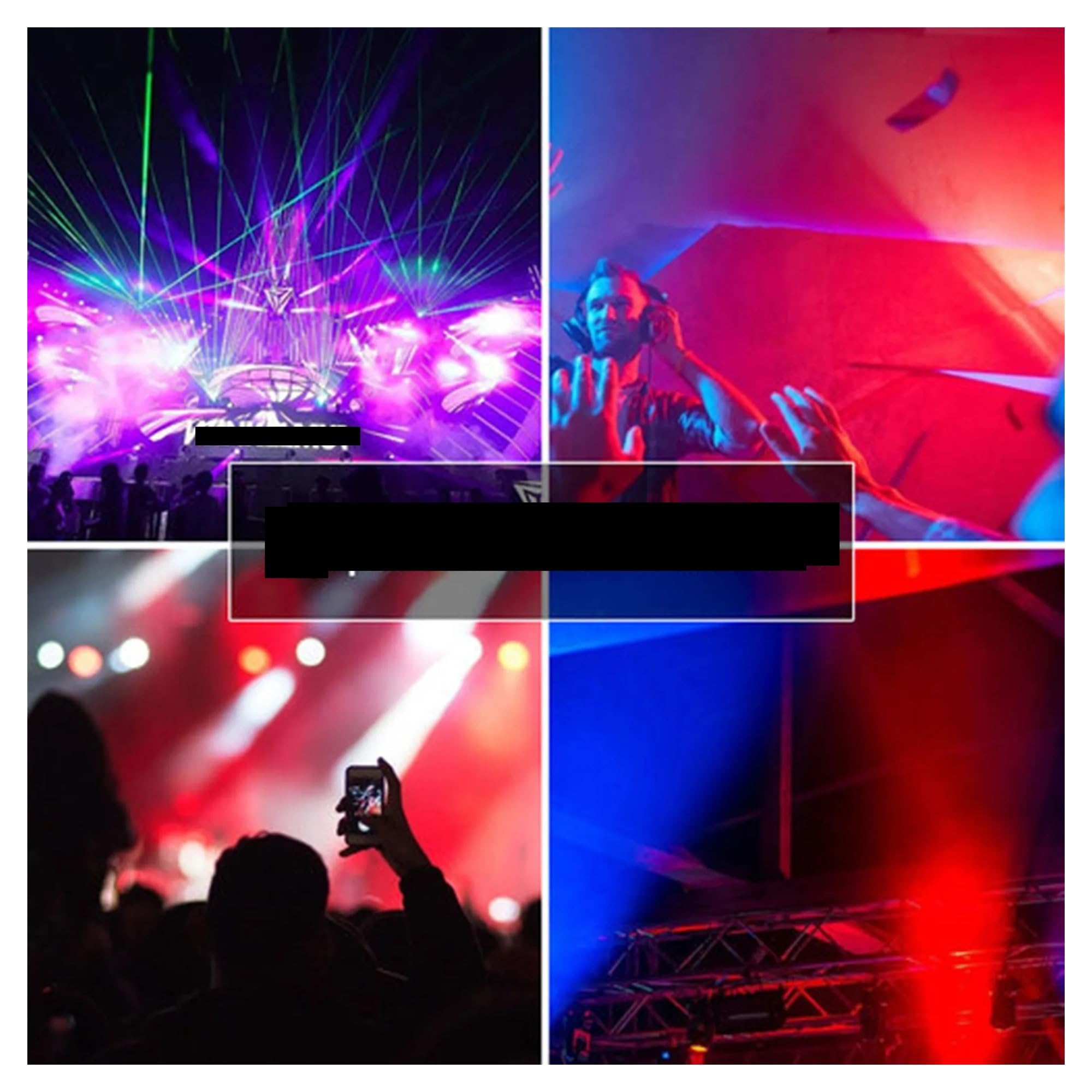 Luces para Fiestas, Proyector de Halloween de aleación de aluminio LED Par 18x18W RGBWA + UV 6 en 1 luces DMX512 discoteca luces de Navidad escenario Dj(LED RGBW 4in1)