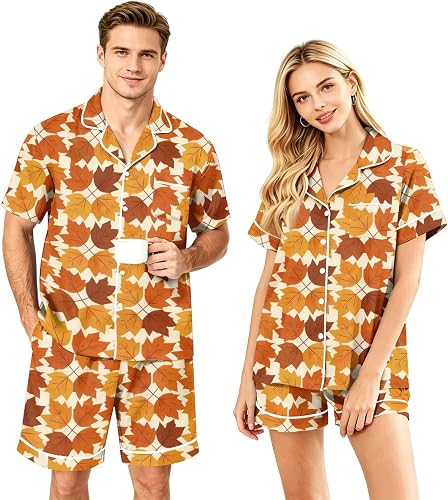 Vividcrate Halloween Couple Pajamas Matching Sets 2026 Short