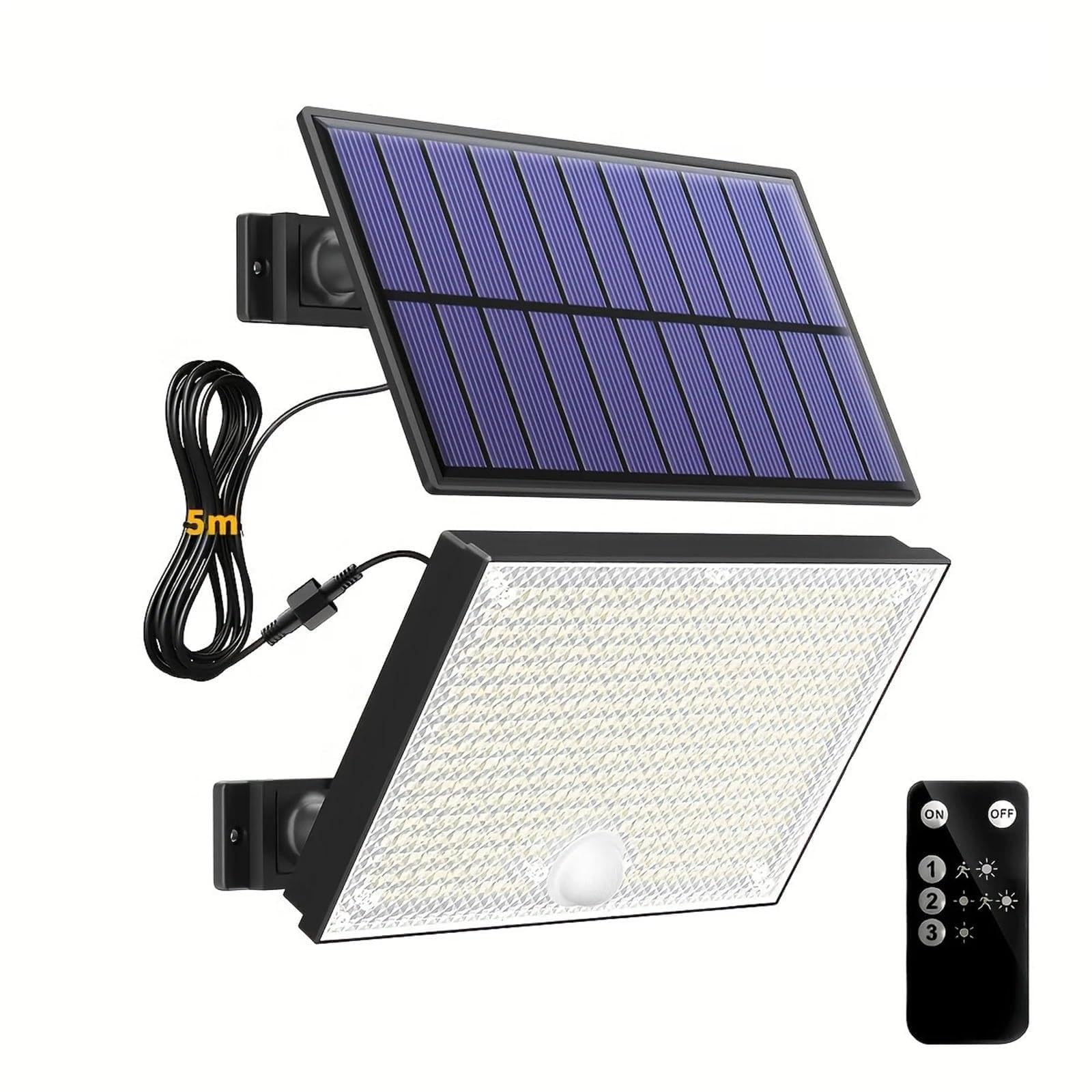Solar Lights Outdoor 366/400/318 LED Motion Sensor Security Lights IP65 Waterproof Solar Powered Flood Lights for Yard(400LED 1PC)