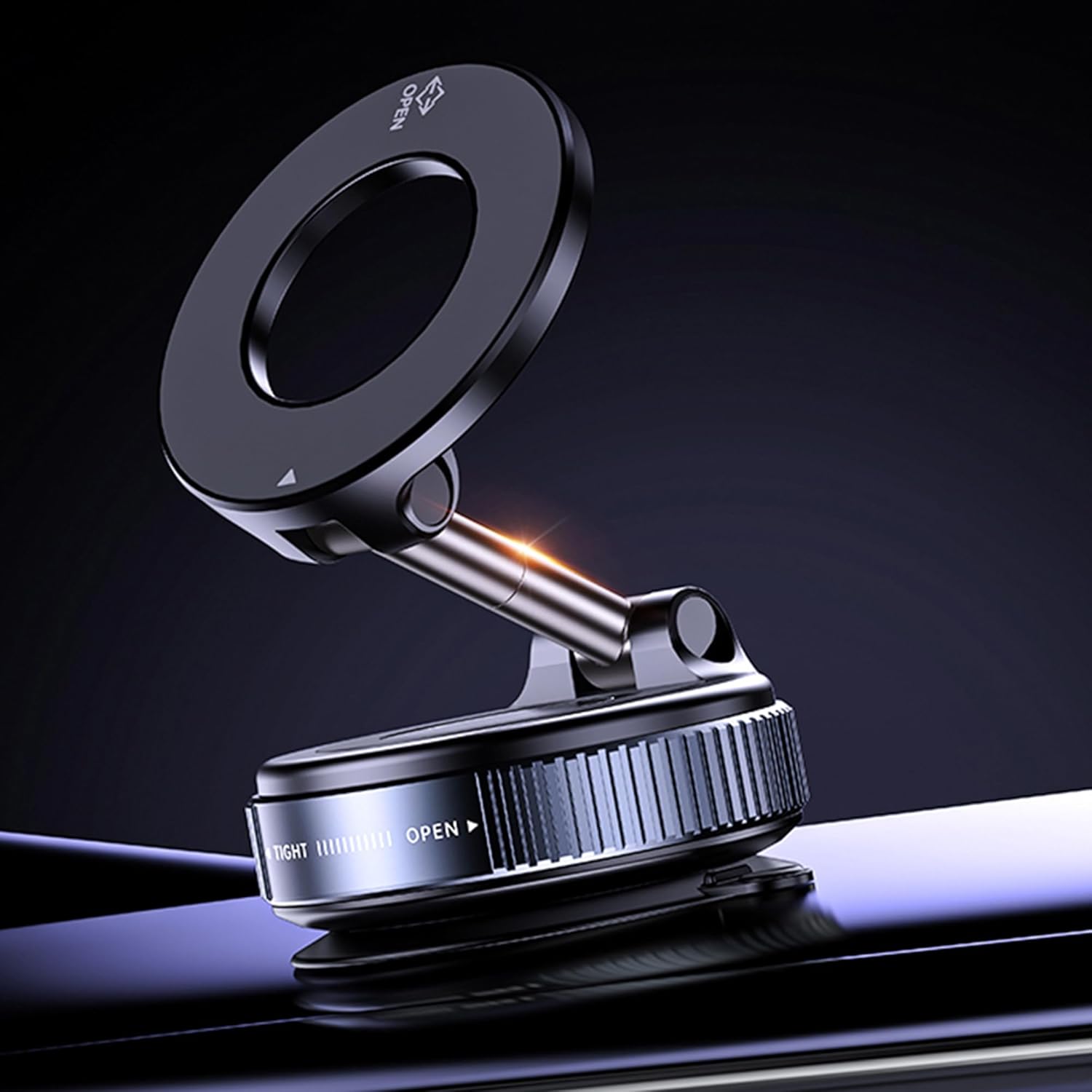 Enhanced 2026 Vacuum Magnetic Suction car Phone Holder 360 ° Reinforced Design Upgraded 98 Pound Super Suction Cup Circular Phone Holder Suitable for iPhone/car/Gym/Rearview Mirror Holder