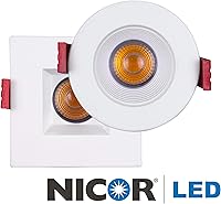 Vista 9 de NICOR Lighting DRD211203KWH - Focos empotrados LED, color blanco