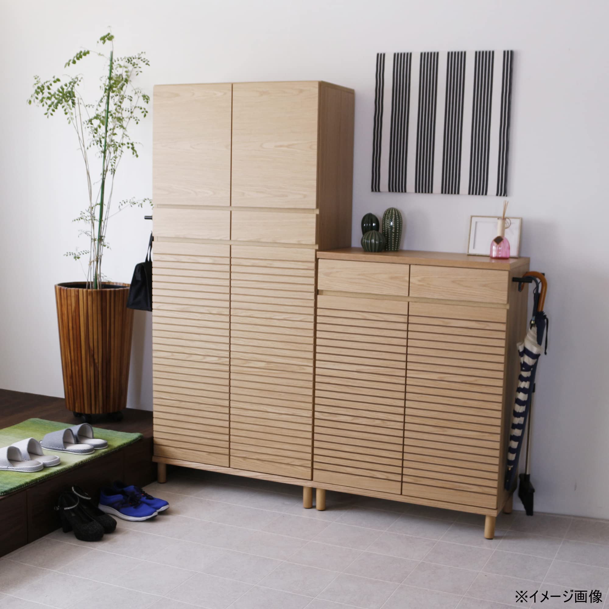 Amazon.co.jp: 関家具(Sekikagu) 下駄箱 シューズボックス ナチュラル