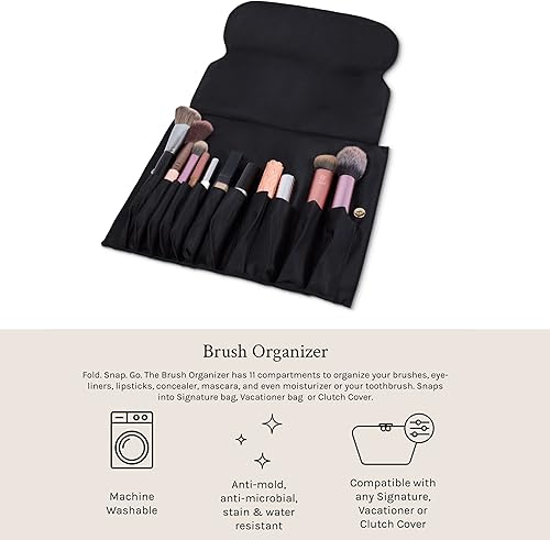 Miniatura 4 de KUSSHI Organizador de brochas lavable para viaje (maquillaje no incluido)