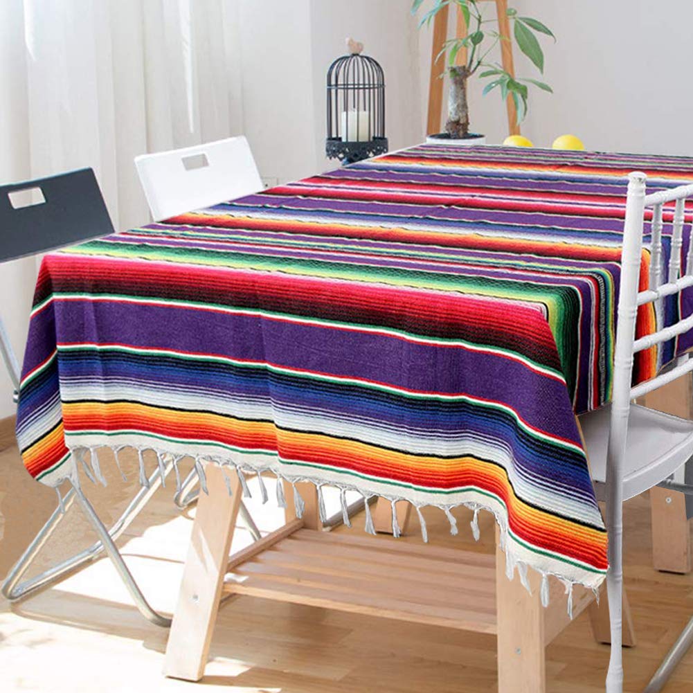 Mexican Floral Tablecloth, Ethnic Dining Decor, Colorful Square Table Cover, Celebration Tablecloth, Boho Home Decor, Cinco De Mayo Decor - UK - View #8