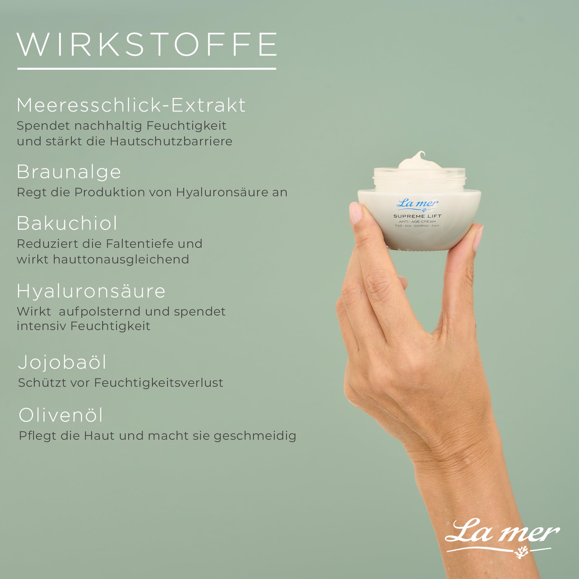 Suprme Lift Anti-Age Cream Tag - Verbesserte Rezeptur und Design - Wirkt gegen die Zeichen von Aging - Intensive Feuchtigkeit - Reduziert Faltentiefe und glättet die Haut - 50 ml
