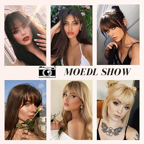 Miniatura 6 de Moño desordenado con cordón elástico, onda suelta, moño grande y rizado con 4 peines, extensión de cola de caballo sintética corta para mujeres y