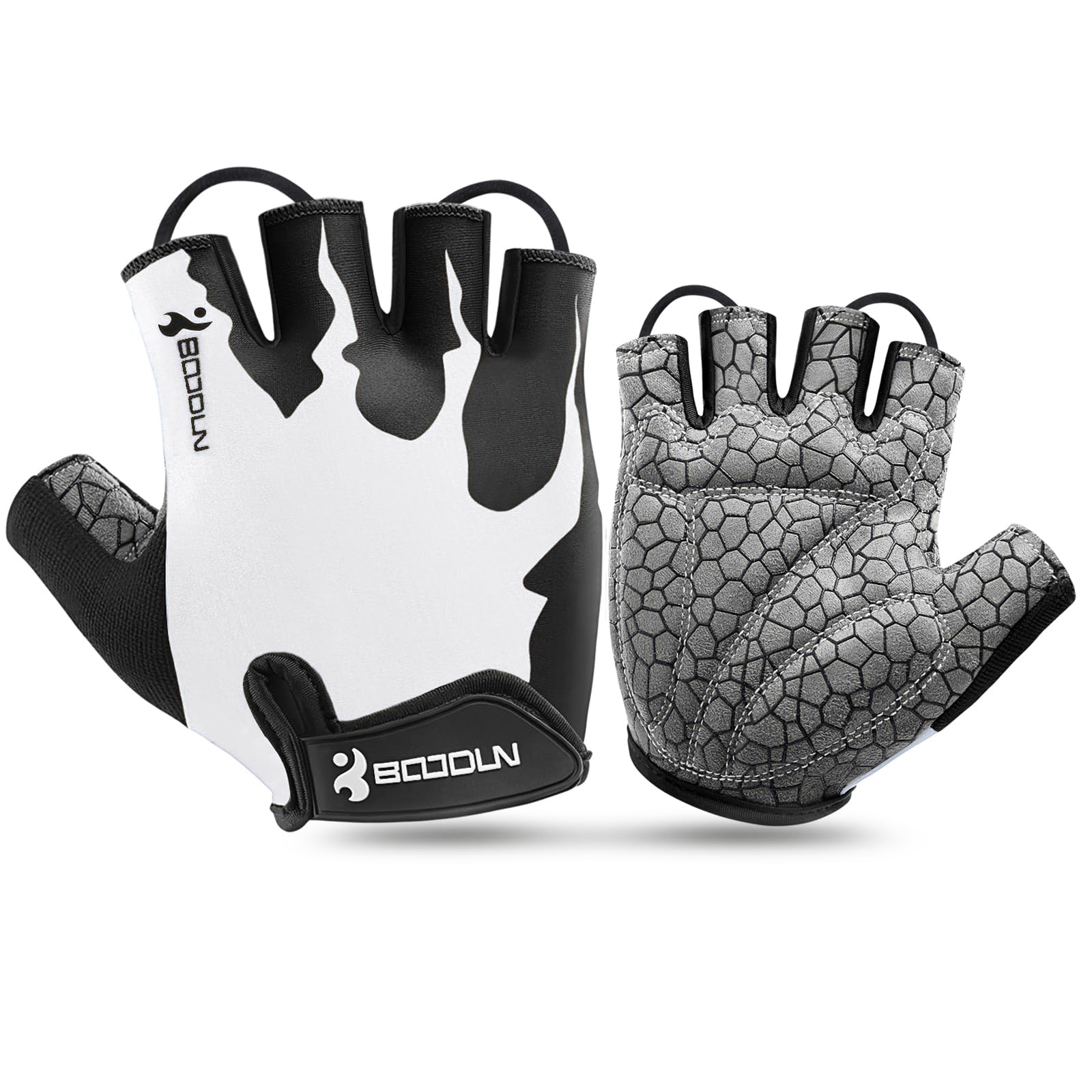 KONVINIT Fahrradhandschuhe Herren Sommer Halbfinger MTB Handschuhe,Radhandschuhe für Mountainbike/Rennrad,Fahrrad Handschuhe Freizeit Herren und Damen,Atmungsaktive rutschfeste Stoßdämpfung