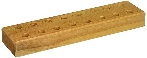 Soporte de marcadores Marvel Education Co MTC-149, tamaño de 16 espacios, 11 pulgadas X 4 pulgadas, madera