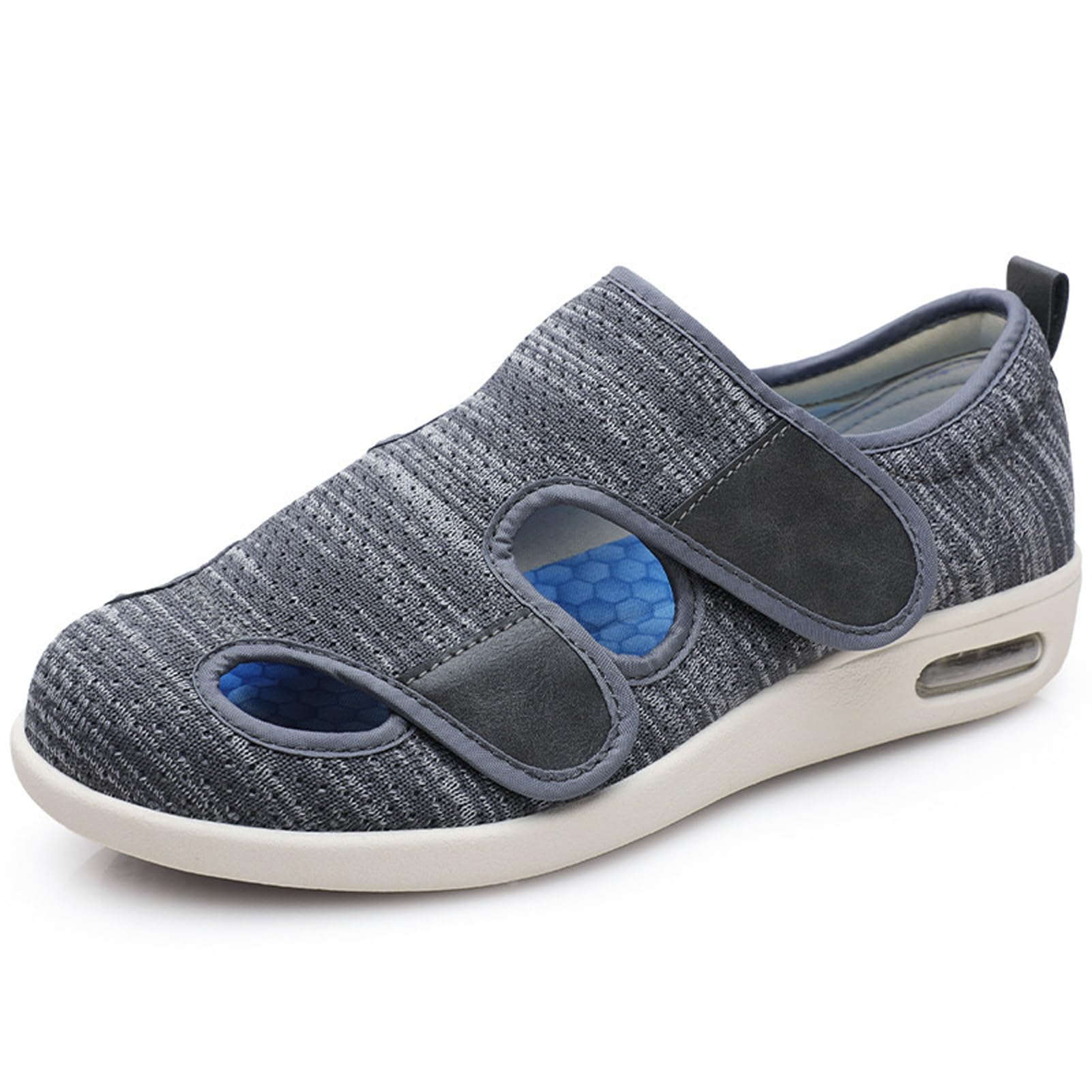 Buty dla cukrzyków, dla mężczyzn i kobiet, ekstra szerokie dopasowanie, buty na haluks, antypoślizgowe pantofle, regulowane buty dla seniorów, na zapalenie powięzi podeszwowej, opuchnięte