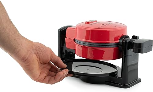 Miniatura 4 de Nostalgia MyMini - Máquina de gofres belga con superficies antiadherentes, asas de tacto fresco y bandeja de goteo extraíble, hace gofres clásicos