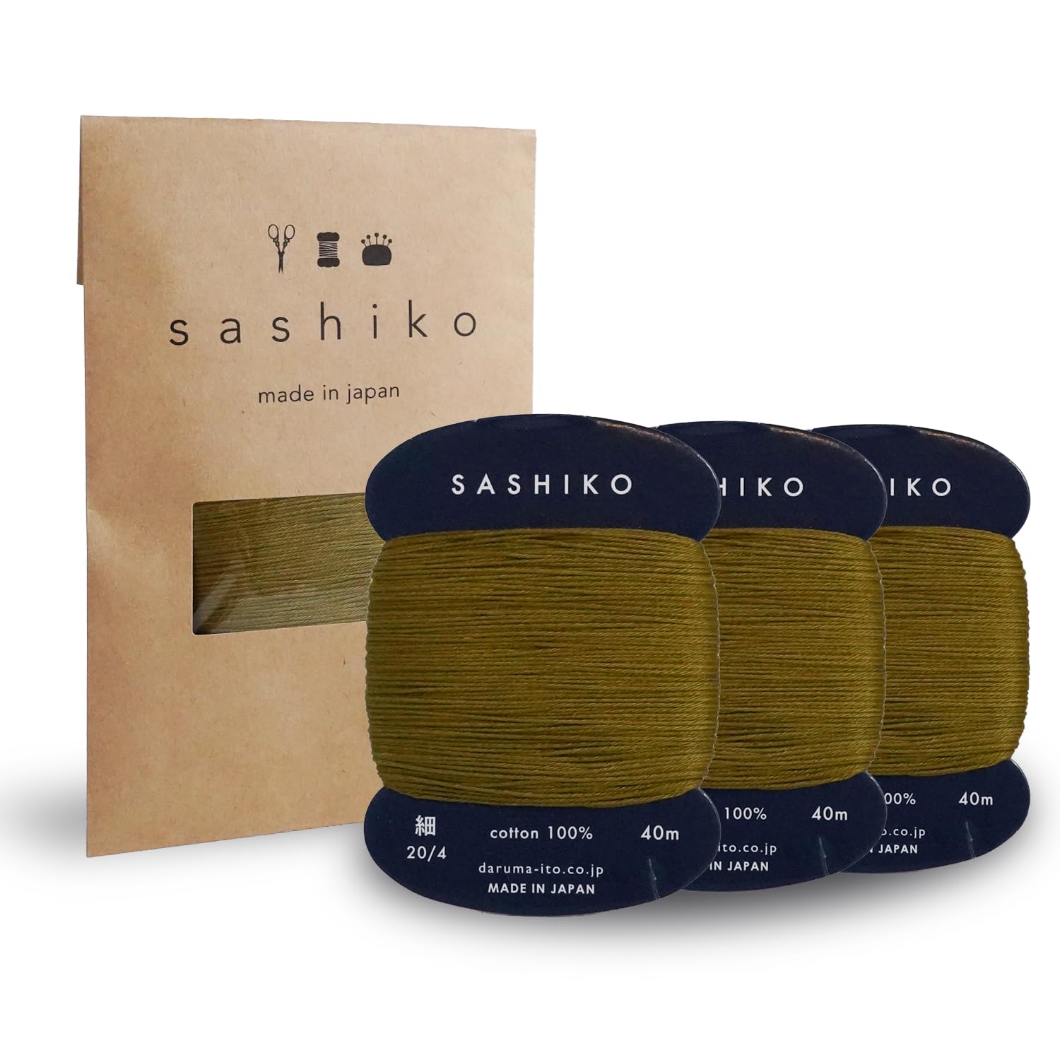 Daruma Sashiko Thread Rolls - Beginner Kits -11