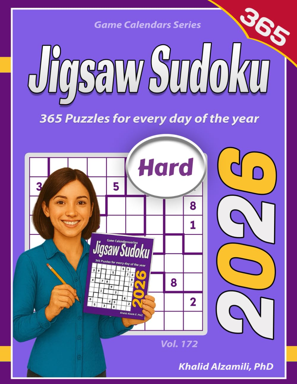 2026 Jigsaw Sudoku: 365 Hard (9x9) Puzzles for Every Day of the Year (Game Calendars Series)
