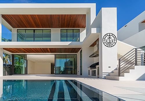 Miniatura 6 de Letrero personalizado con nombre de letra dividida  Letrero de metal personalizado  Ideas de regalos de boda para interiores y exteriores  Letrero