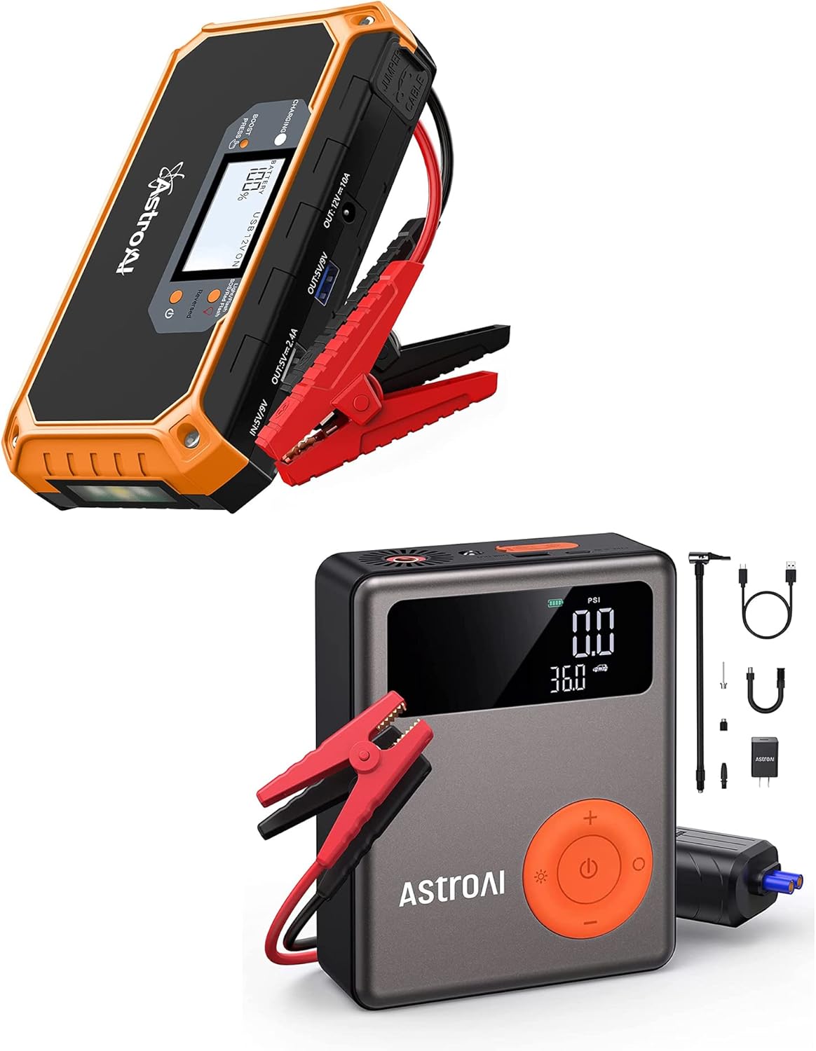 AstroAI Car Jump Starter and AstroAI Jump Starter with Air