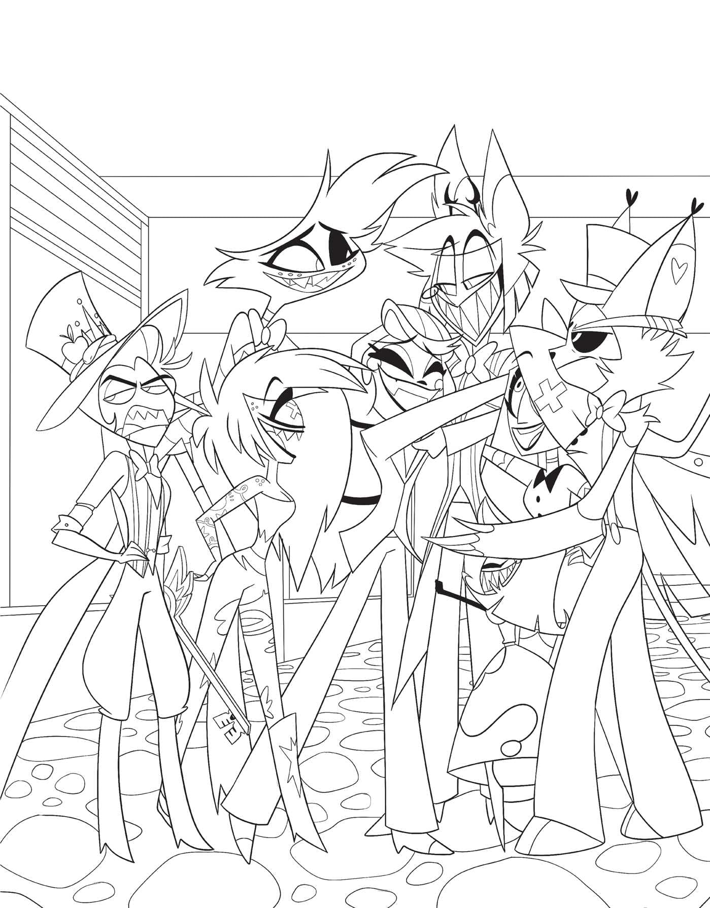 Hazbin Hotel: The Official Coloring Book