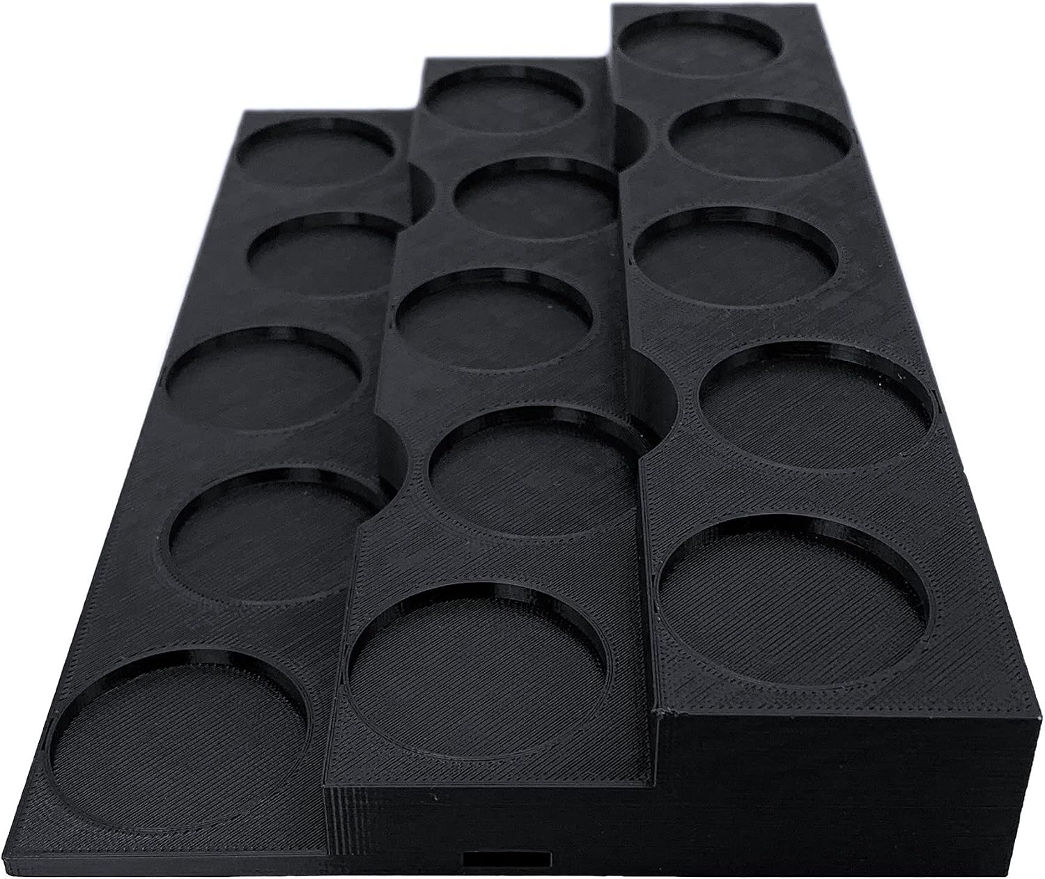 EnderToys 3-Tier Miniature Stand (32mm), 3D Printed Tabletop RPG and Wargame Miniature Display Shelf