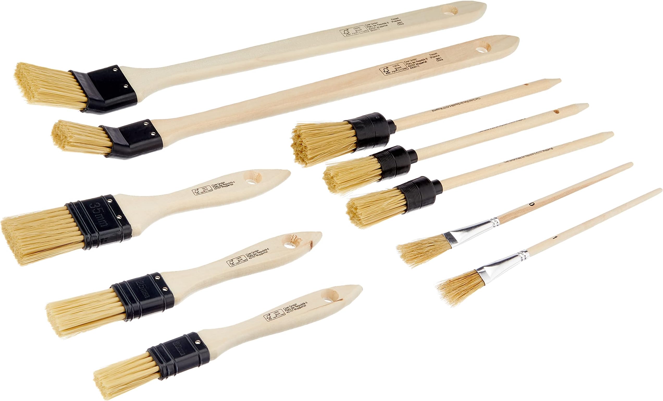 Color Expert 596820 Complete Offer Set: 10 Mixed Paint Brushes