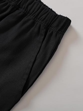 Weintee Women's Petite Linen Pants for 5 FT Short