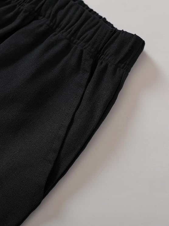 Weintee Women's Petite Linen Pants for 5 FT Short