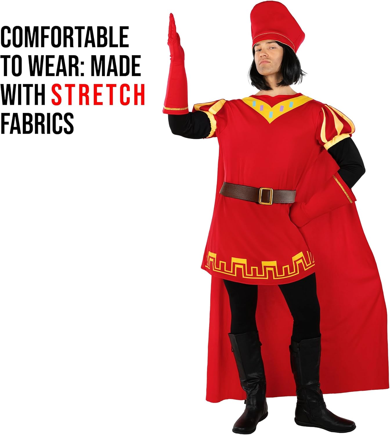 Morph Red Fairytale Lord Costume Men, Funny Halloween Costumes For Men, Movie Character Costumes Adult - Image 3