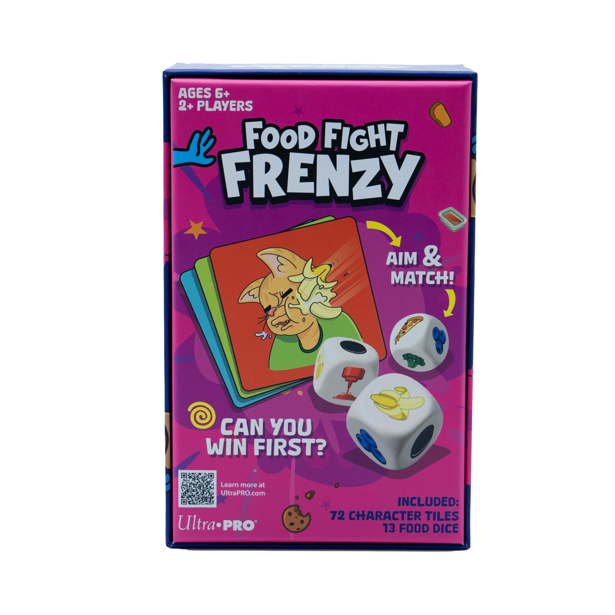 Food Fight Frenzy – Schnelles Würfelspiel Für 2–6 Spieler, Mit 72 Spielsteinen & 13 Würfeln, Familienspaß Garantiert