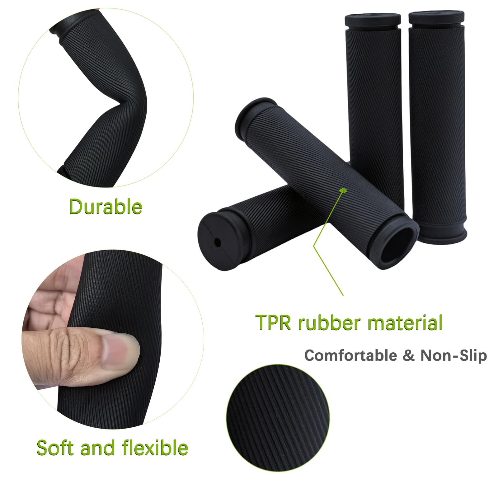 Dvkptbk Poignée en Caoutchouc 2 Pcs Poignées de Guidon de Vélo Vtt Accessoires de Vélo