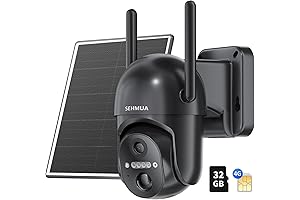 SEHMUA 4G LTE Cellular Security Camera, No WiFi