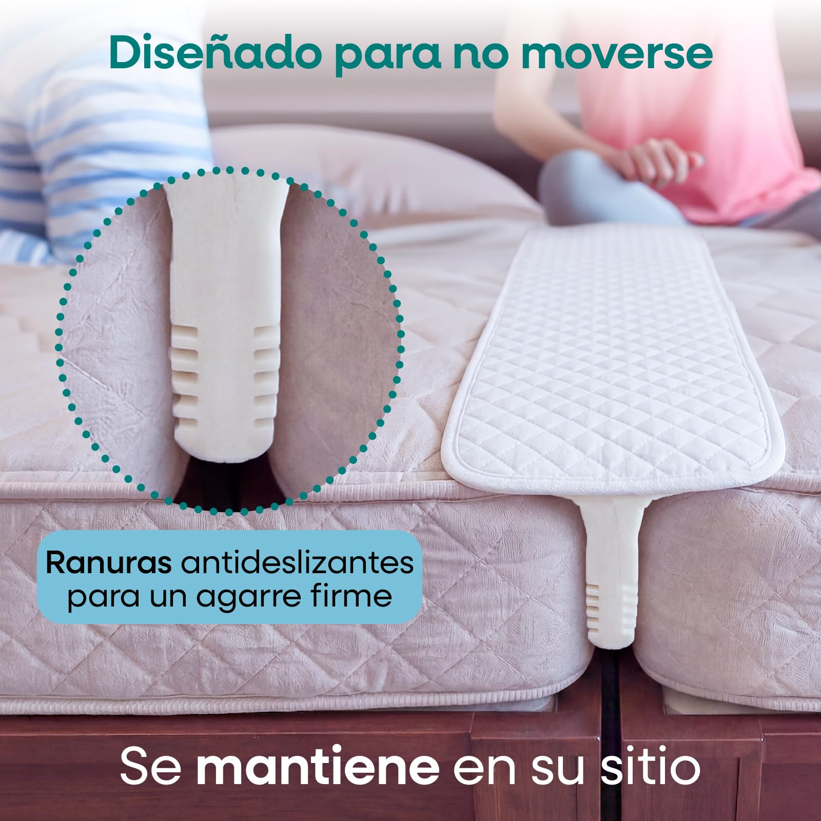 ZENO Unir Dos Camas para Split King y Relleno de Huecos - Convertidor de Cama Twin a King - Espuma de Alta Densidad Premium - Sueño Ininterrumpido para su Familia - Inserto para Colchón