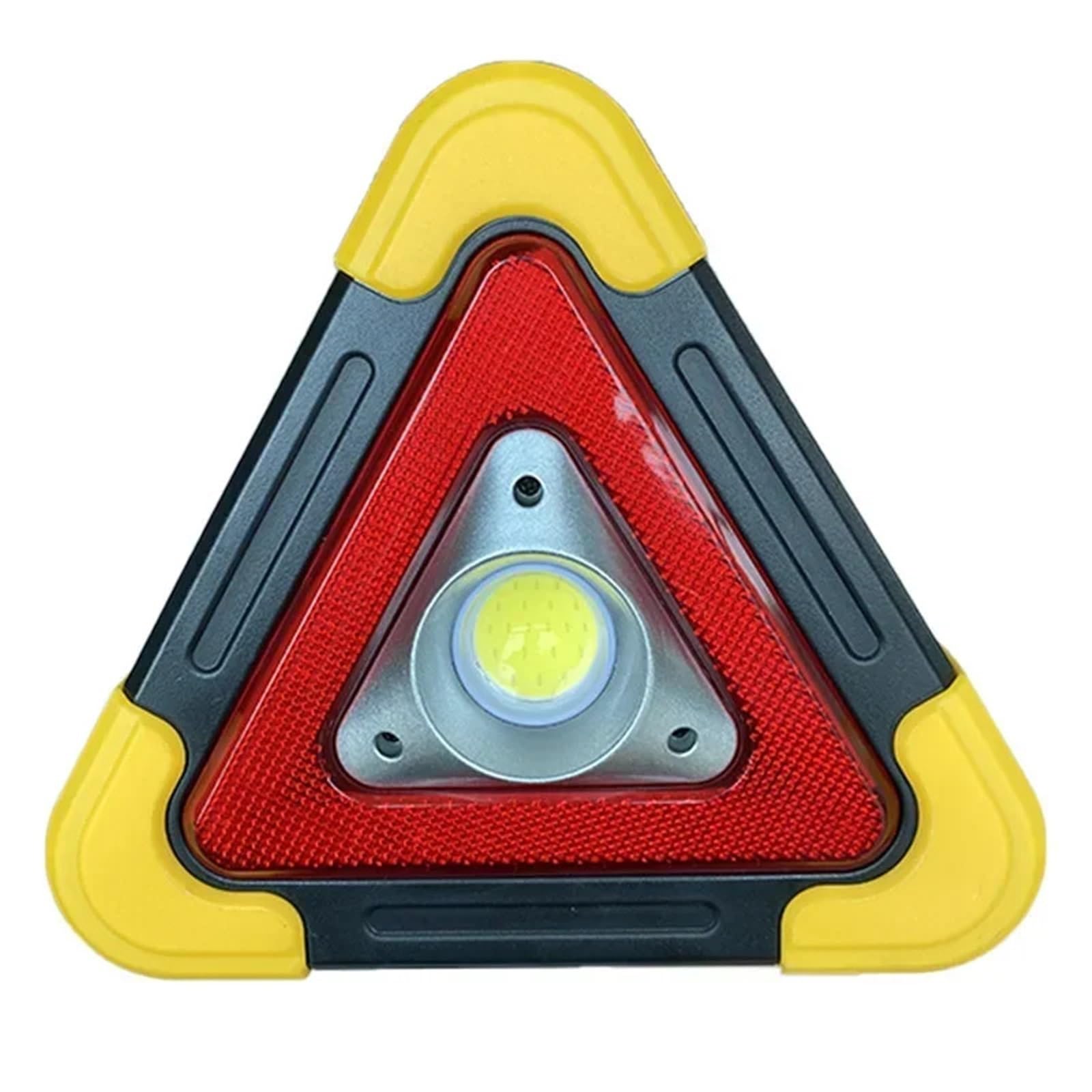 Breakdown Triangle Triangular Roadside Warning Light Safety Emergency Breakdown Alarm Lamp Portable Flashing Light on Hand(1 Lamp Battery)