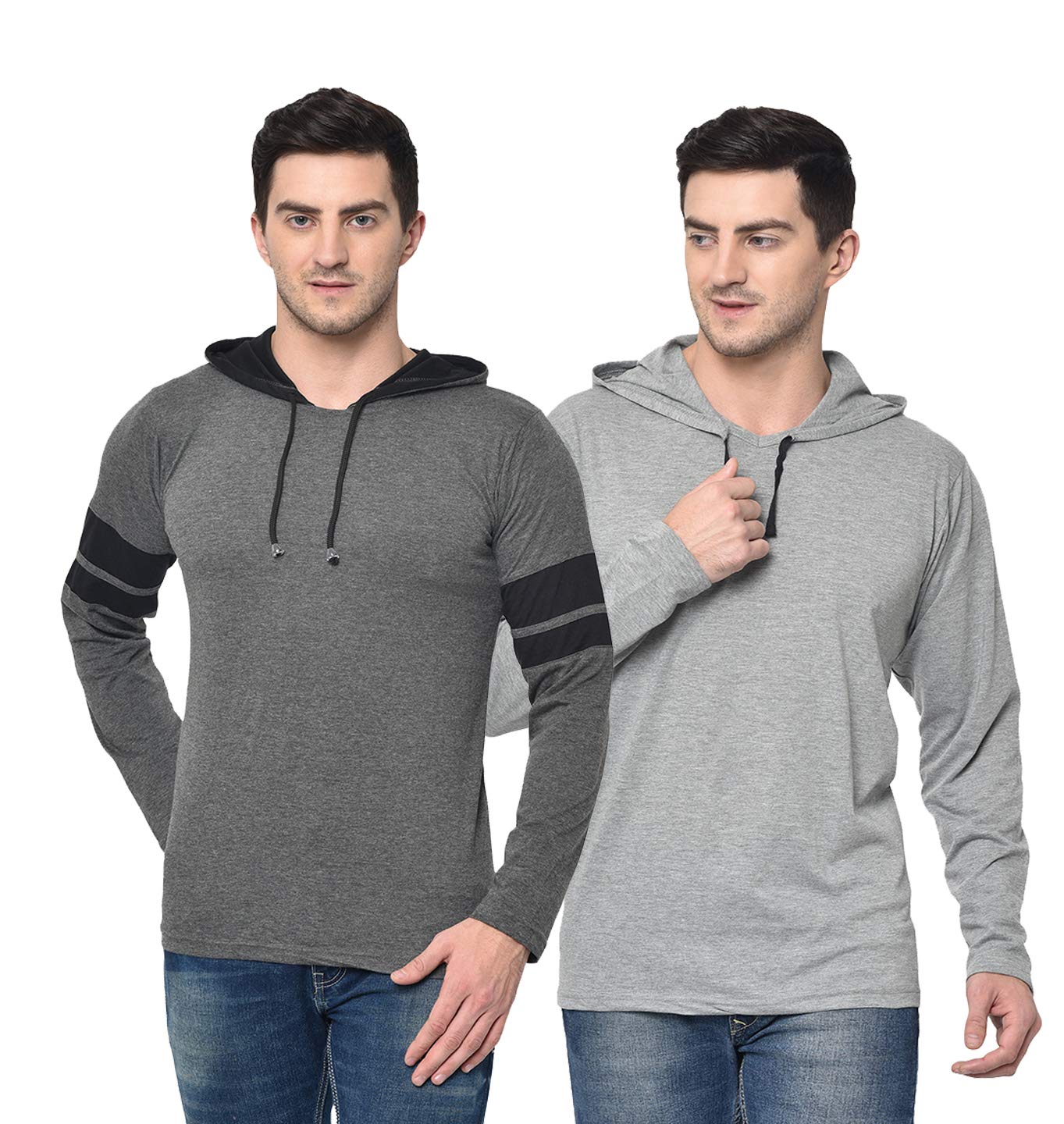 Men's Classic Fit Hooded T-Shirt (Set of 2) T_12_0002-P-image-44