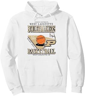 Purdue Boilermakers Basketball Vintage Mackey Arena White Pullover Hoodie