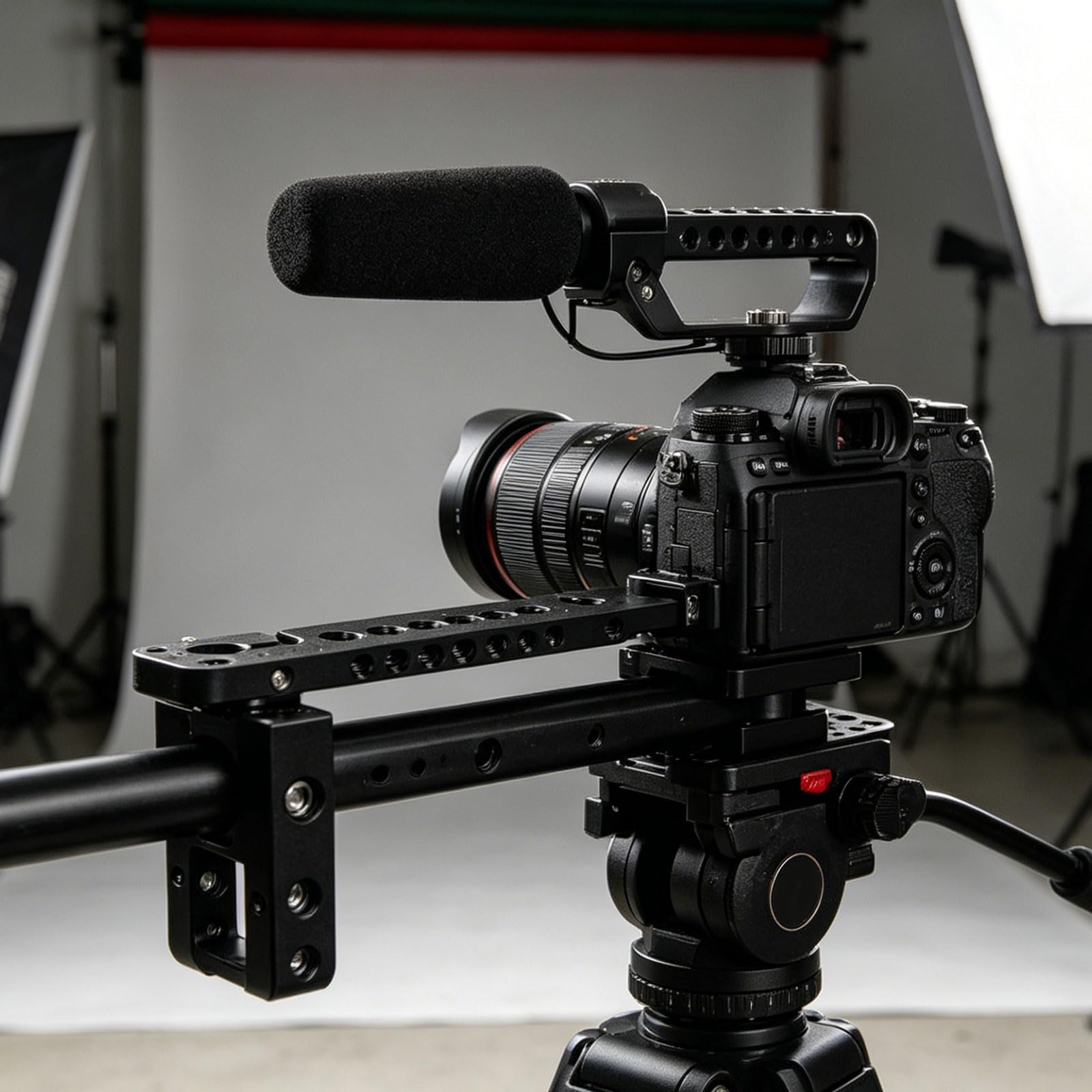 Piastra Montaggio per Fotocamera Multifunzionale con Struttura in Alluminio per riprese stabili per Formaggi Regolabile Disposizione Fotografica Tagliere per Formaggi