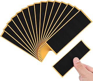Gadpiparty 15 Pcs Finger Skateboard Stickers Black Skateboard Tape for Fingerboard Professional Fingerboards Fingerboard Tape Grip Tape for Fingerboards Non-Slip Foam Grabber
