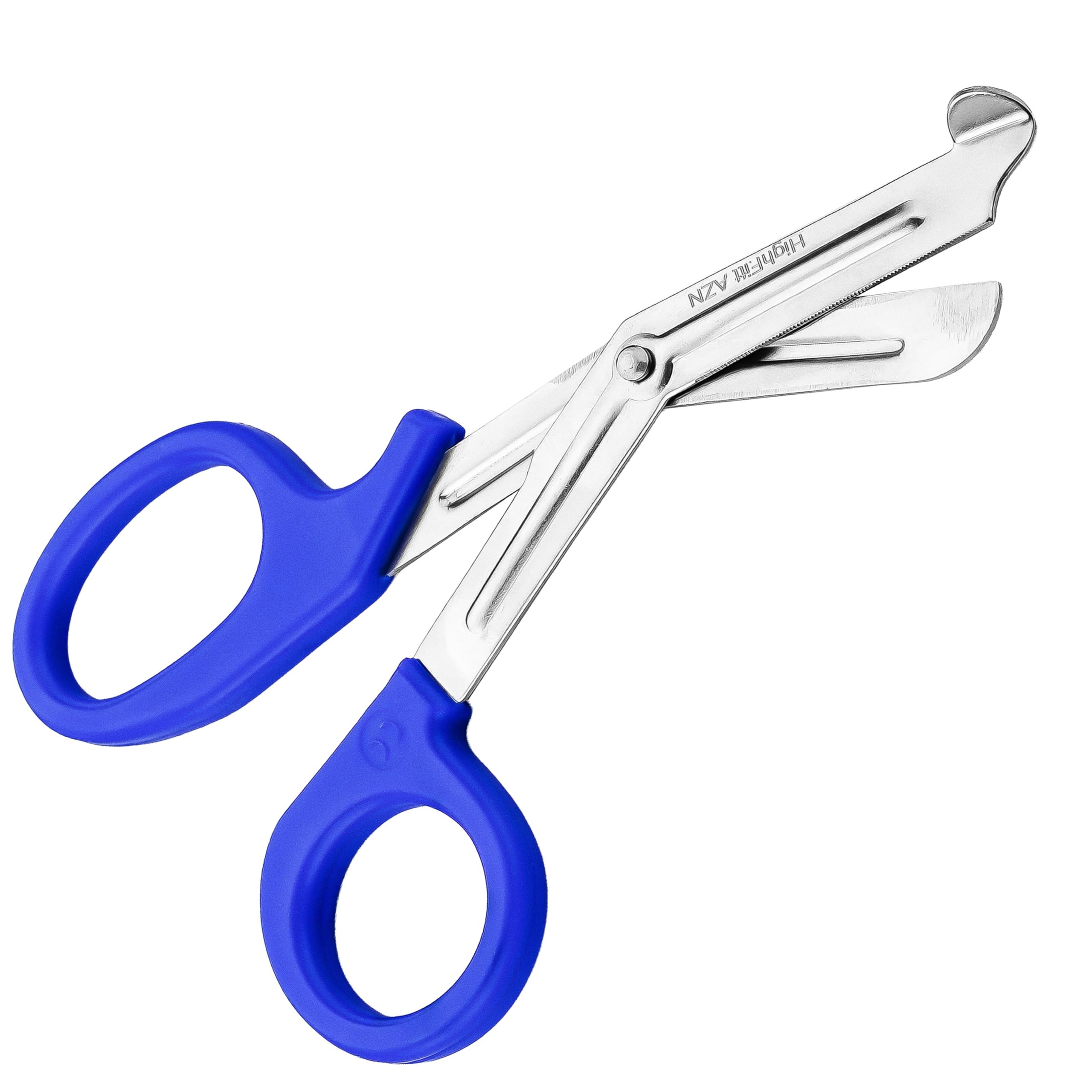First Aid Scissors, Bandage Tough Cut Tuff-Cut Trauma Medical Shears for Nurses, Paramedics Doctors Students Theatre Hospitals, Veterinary, Firefighter, Rescue, Home and DIY (Blue, 7.5 Inches)