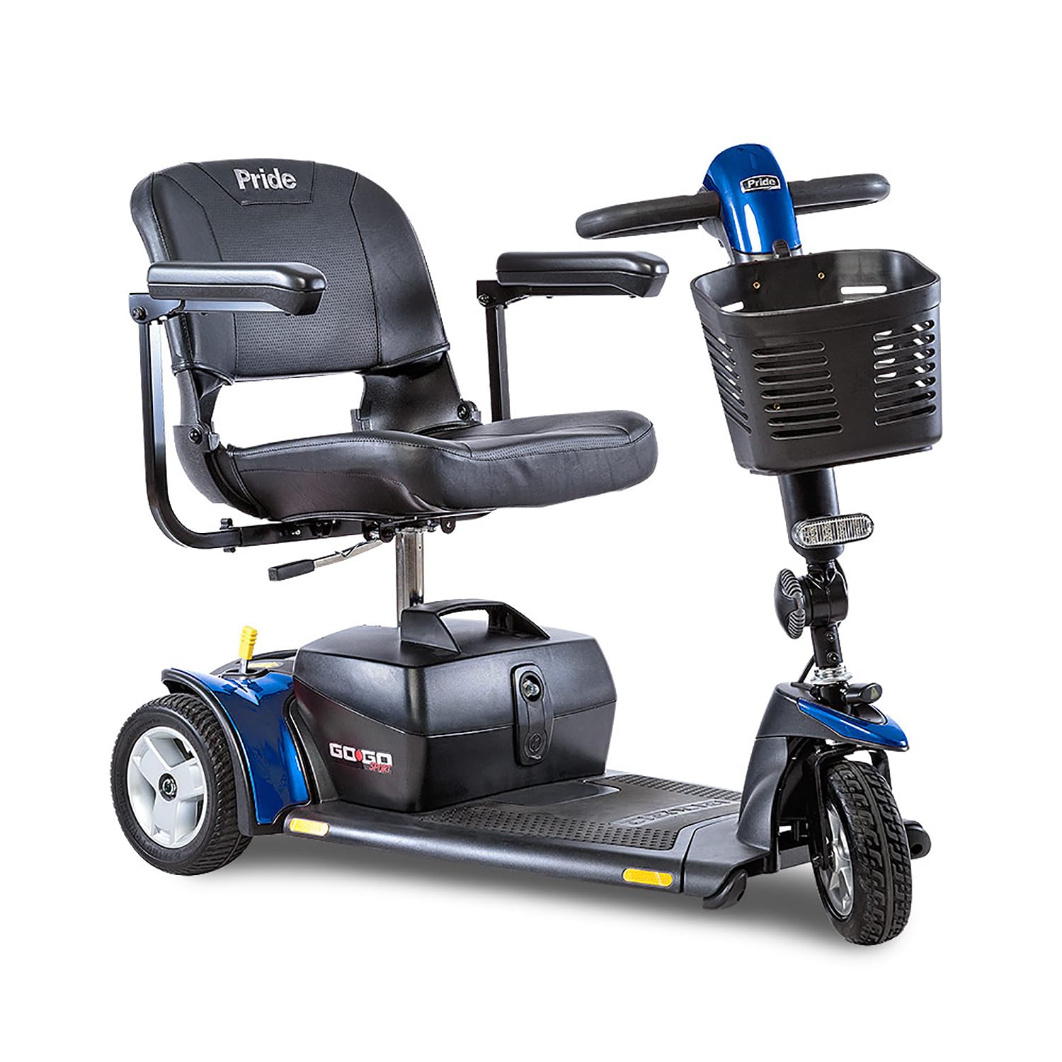 Pride Go Go Sport, 3-Wheel Mobility Scooter, 325 Lbs. Weight Capacity, with 5-Year Extended Warr