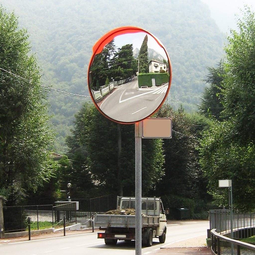 Specchio per angolo cieco, Specchio per traffico convesso, Specchio di sicurezza convesso per svolta acuta, Specchio per traffico anticollisione, Specchio per sterzo del veicolo/60Cm (60Cm)