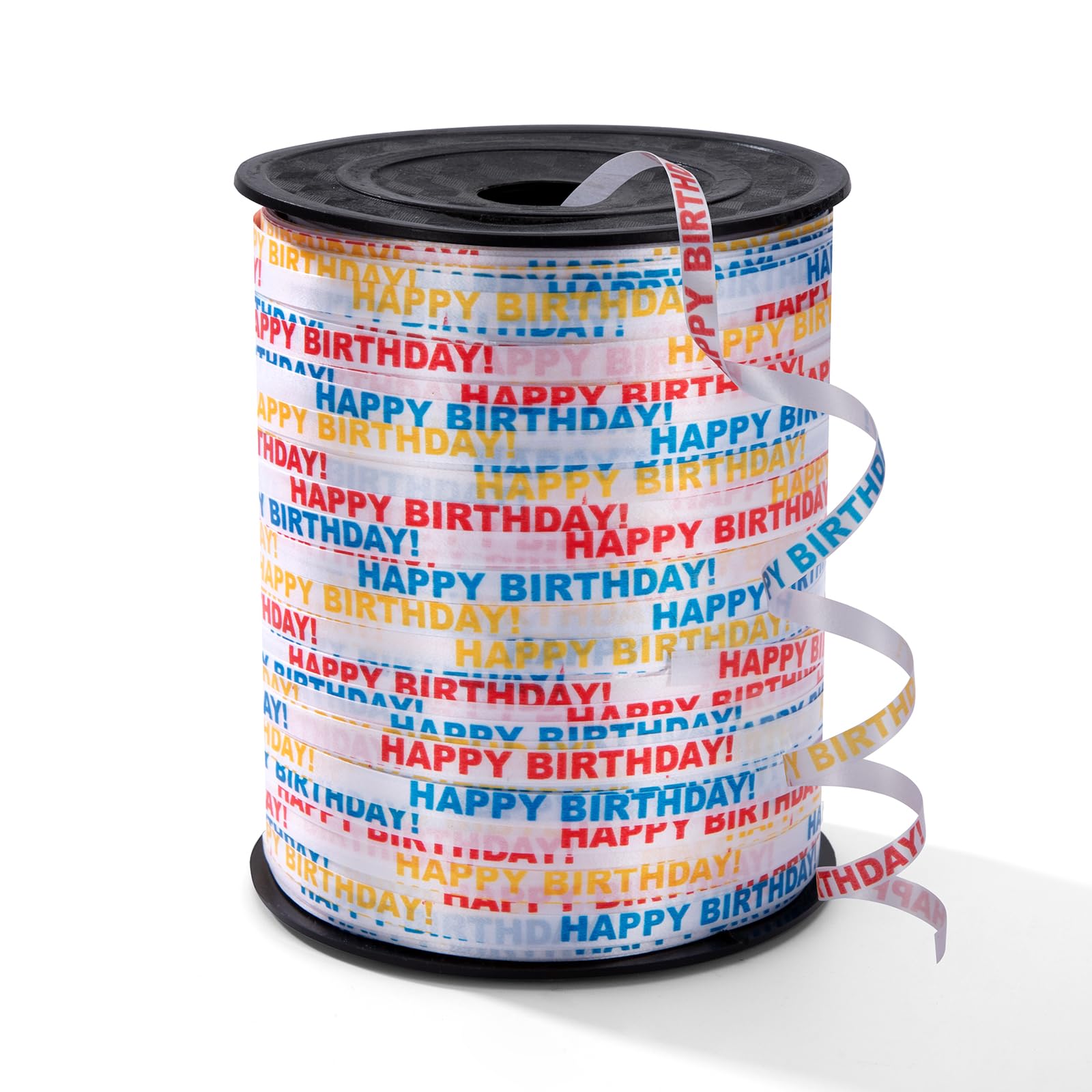 Curling Ribbons for Gift Wrapping Crafting Ribbon-Balloon String for DIY Art & Crafts, Gift Wrapping, Balloons, Bows,Wedding Decorations Happy Birthday Pattern