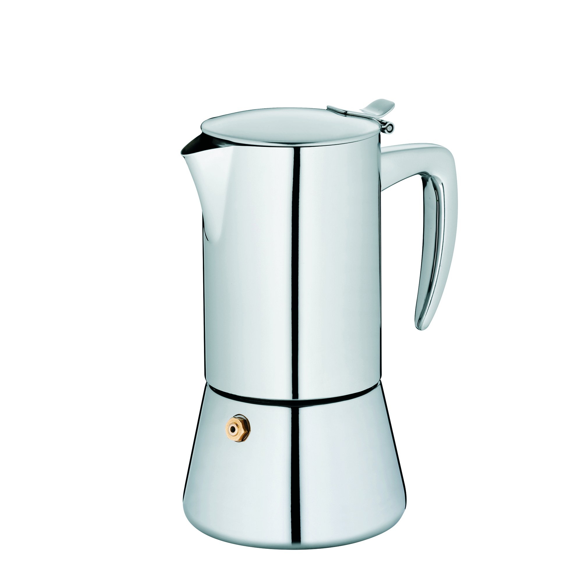 kela 10835 Espressokanne, 4 Tassen, 200 ml, Induktionsgeeignet, Edelstahl, Latina