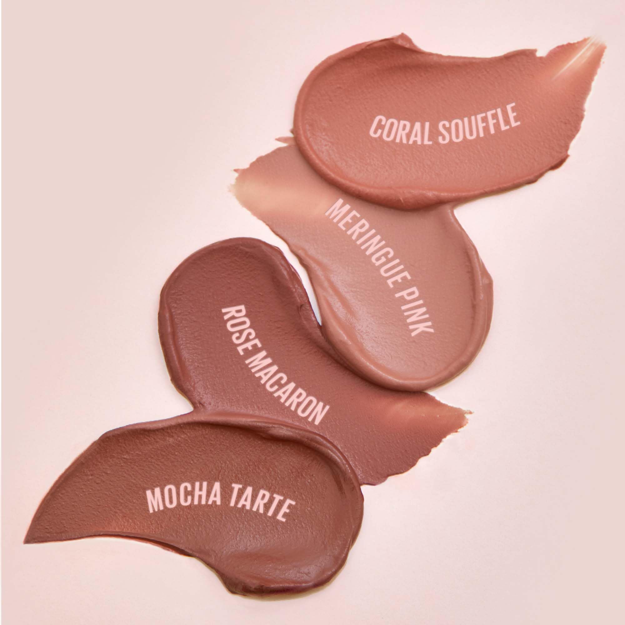 Sombra de ojos líquida multiusos y rubor - Whipped Dream | con aceite de semilla de algodón, 4 tonos, construible, mezclable, acabado semimate aireado, 01 Soufflé de coral, 0.17 onzas 8