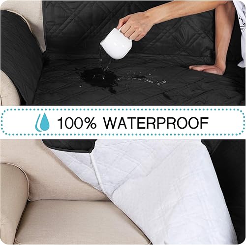 Miniatura 2 de Flamingo P Fundas 100% impermeables para sofá de 3 cojines, fundas de muebles para sala de estar, protector de muebles con patas antideslizantes,