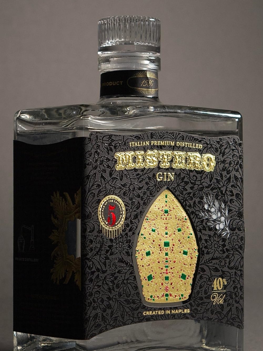 Gin Mistero Dry "San Gennaro" Ginnasium Spirits 70cl - Italia Premium Gin - Mistero Gin Dry