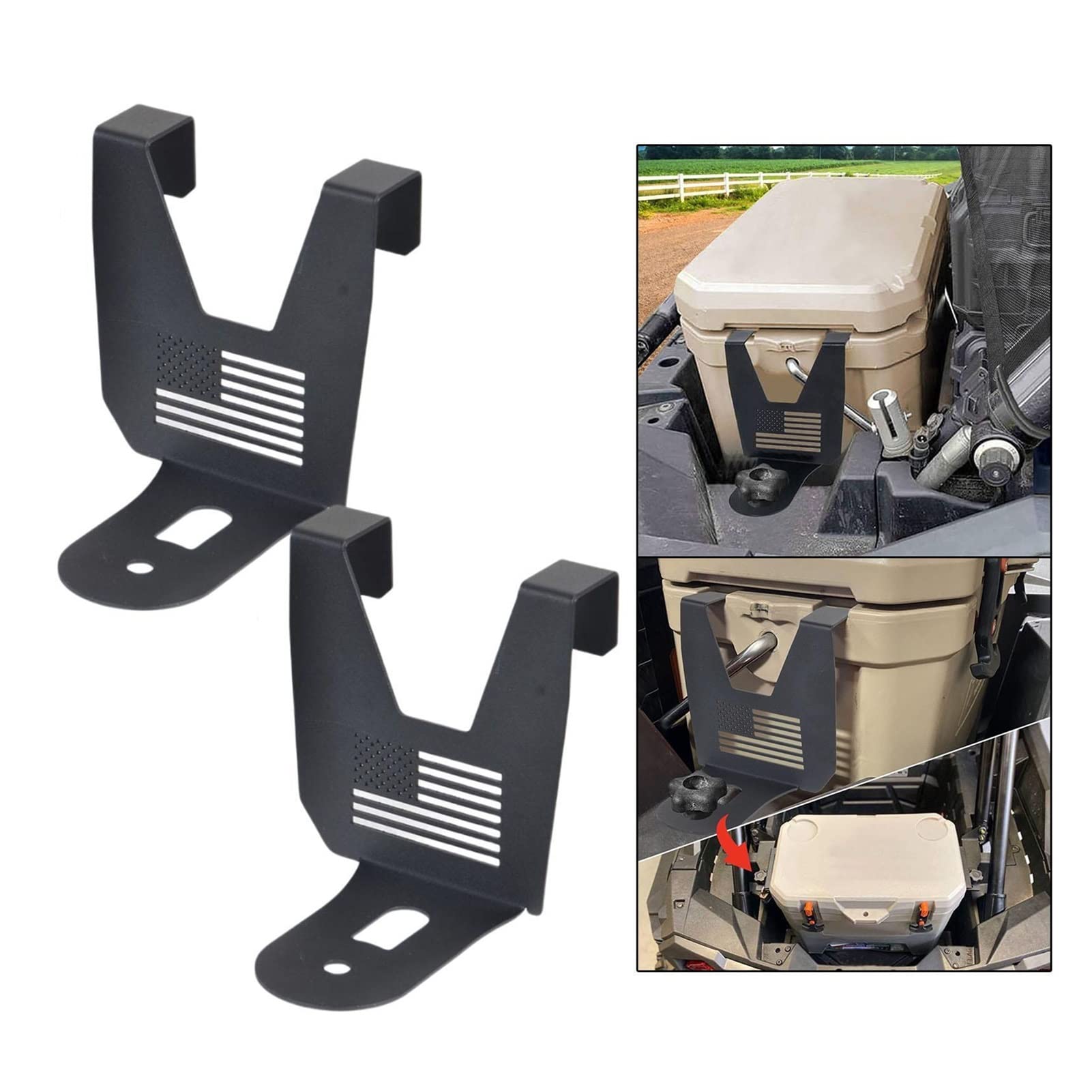 2X Kühlermontageklammern kompatibel mit Polaris RZR 1000 xp Turbokühlerhalter