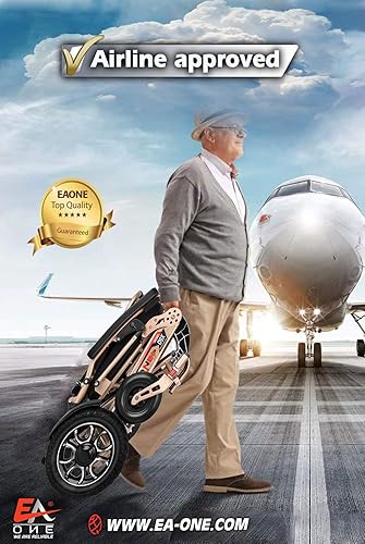 Miniatura 3 de EAONE 2024 D9X Plus, silla de ruedas eléctrica motorizada plegable y ligera, exclusiva y mejor calificada, motores duales de 500 W, silla de ruedas