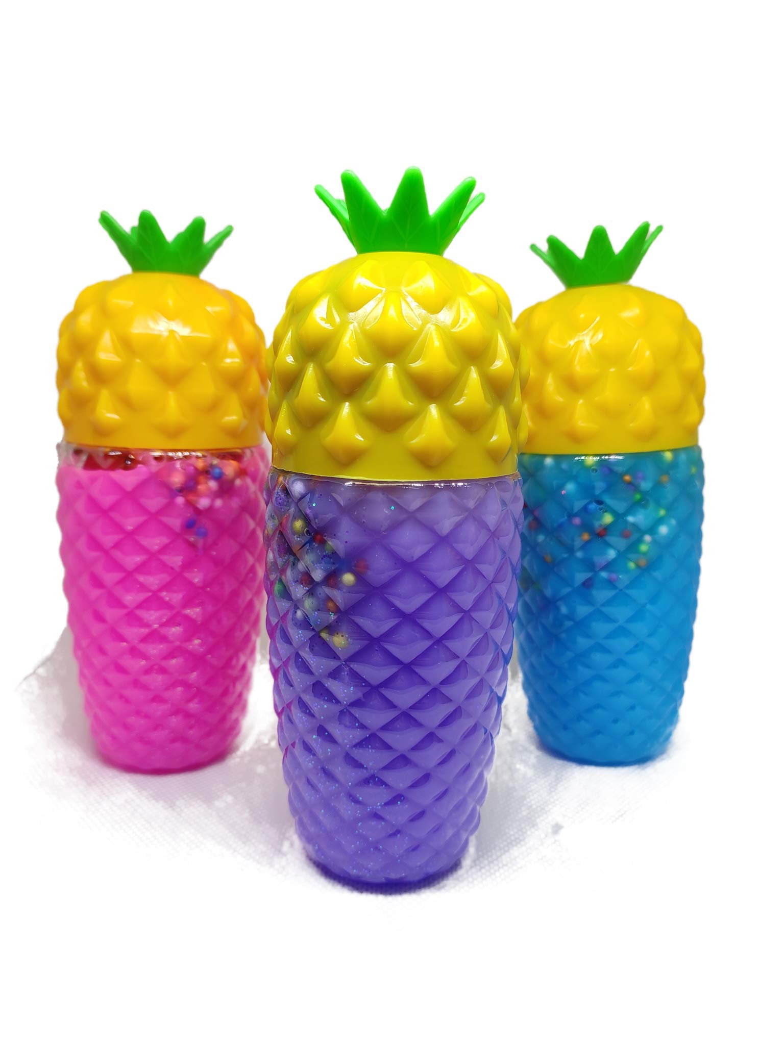 TITATO (Pack of 2) Big Slime, Bubble Making Crystal Clear Jelly Clay Toy for Kids Non-Toxic - Assorted Colours