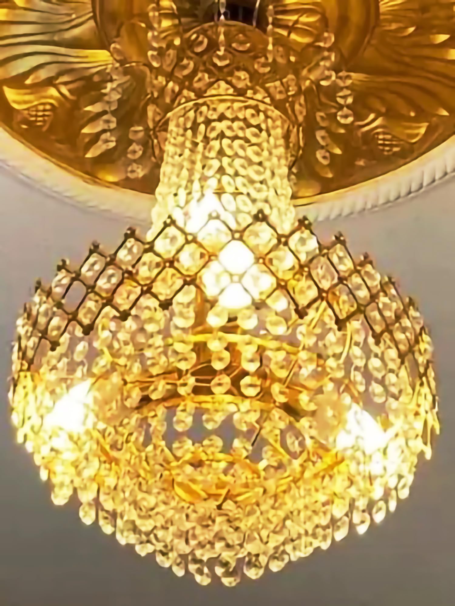 SMRAYAS Metal Chandelier Ceiling Light In 300 Mm For Home Decoration In Living Room, Jhoomar For Hall (Without Bulb) (B0CPJHFCD6) Amazon Price History, Amazon Price Tracker
