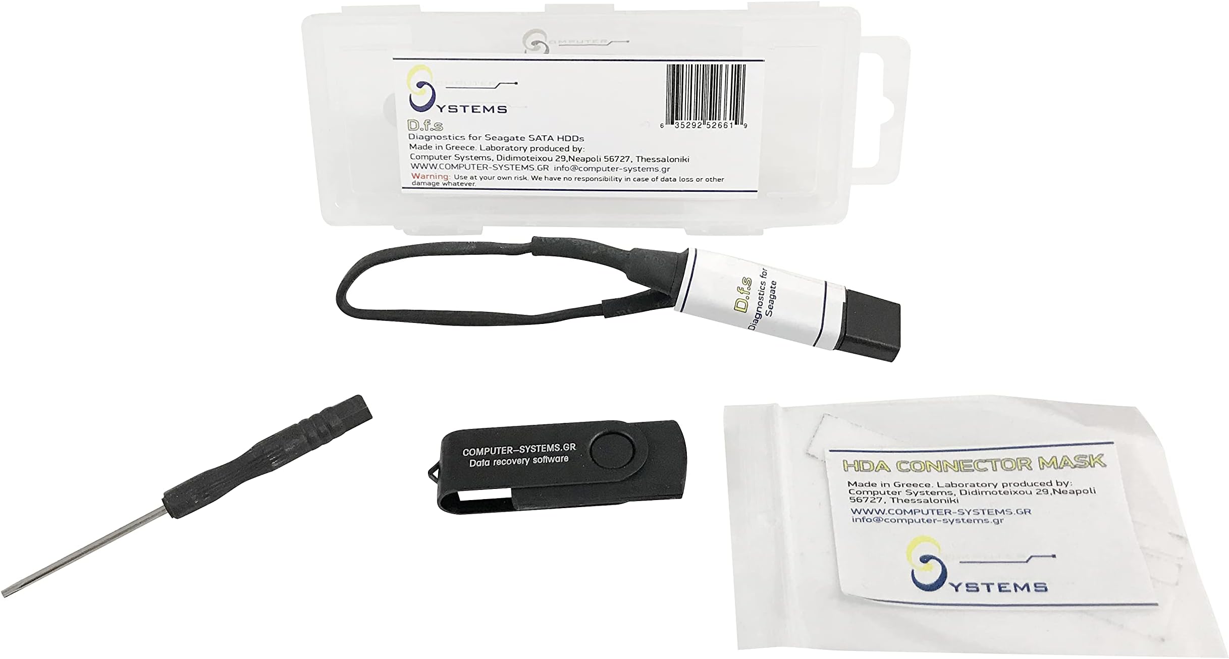 Diagnostics for Seagate DfS USB tool kit. 80% of Seagate cases