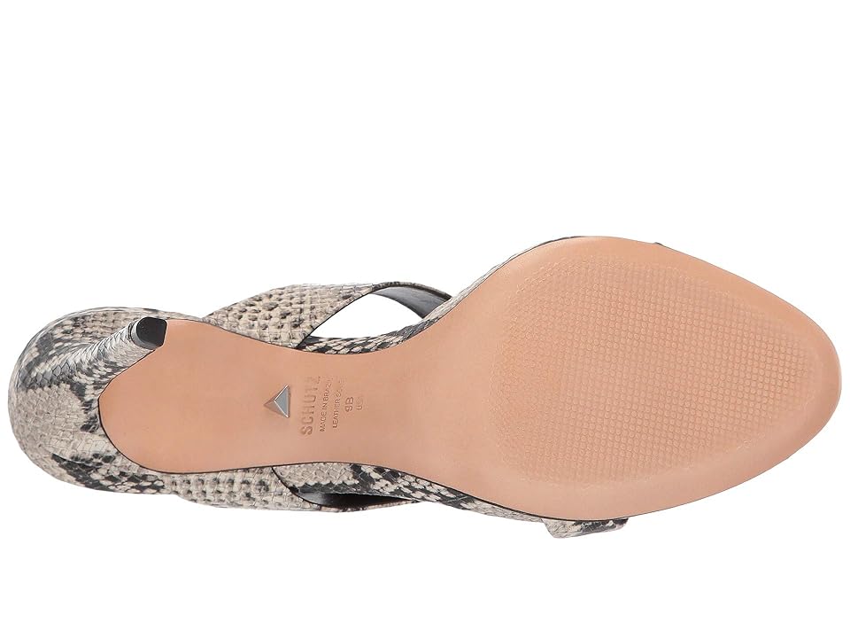 

Schutz Leia (Natural Snake) Women's Dress Sandals, Beige