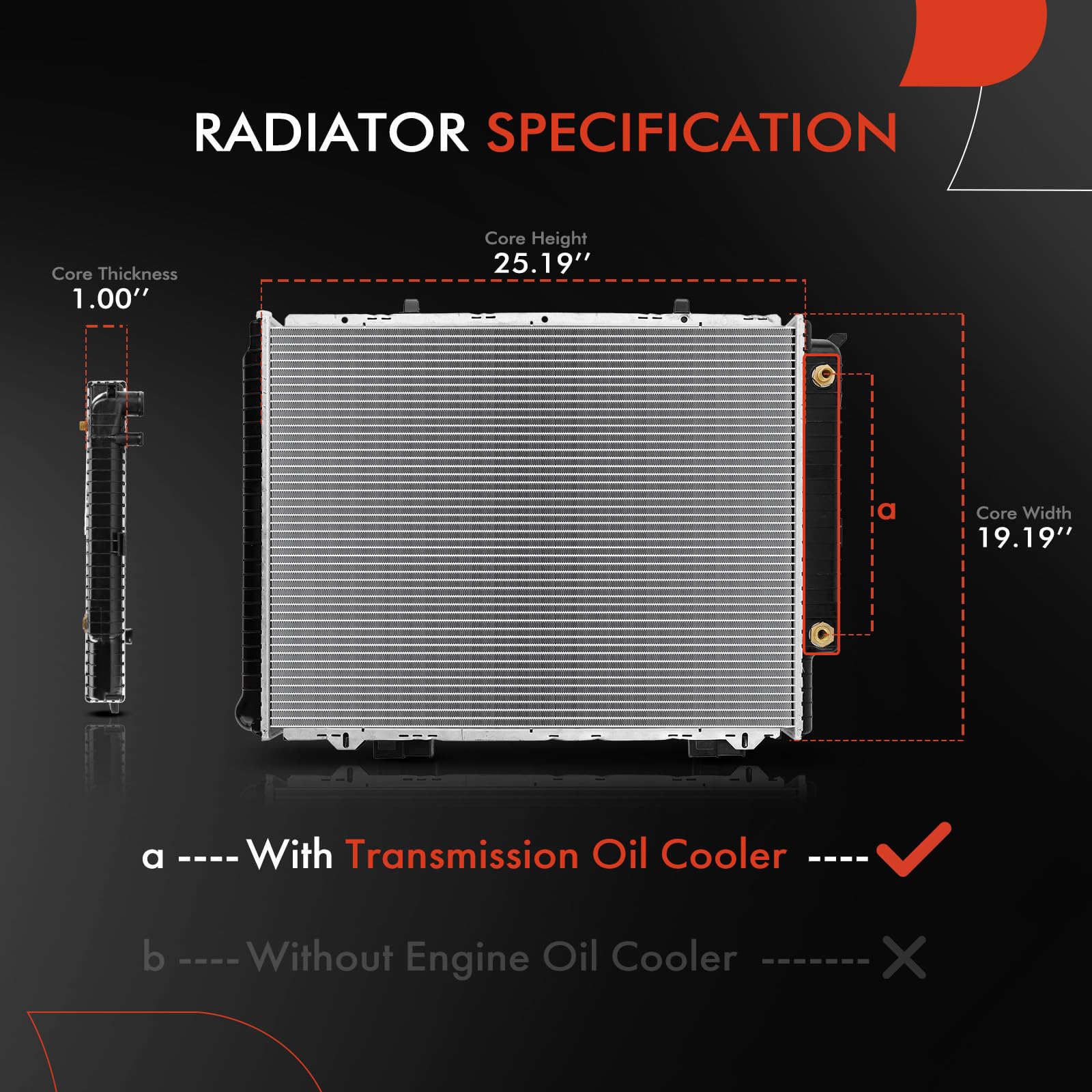 Gearbox Radiator Radiator Oil AUTO GEARBOX OIL COOLER FOR MITSUBISHI PAJERO V46V MK2 2 ...