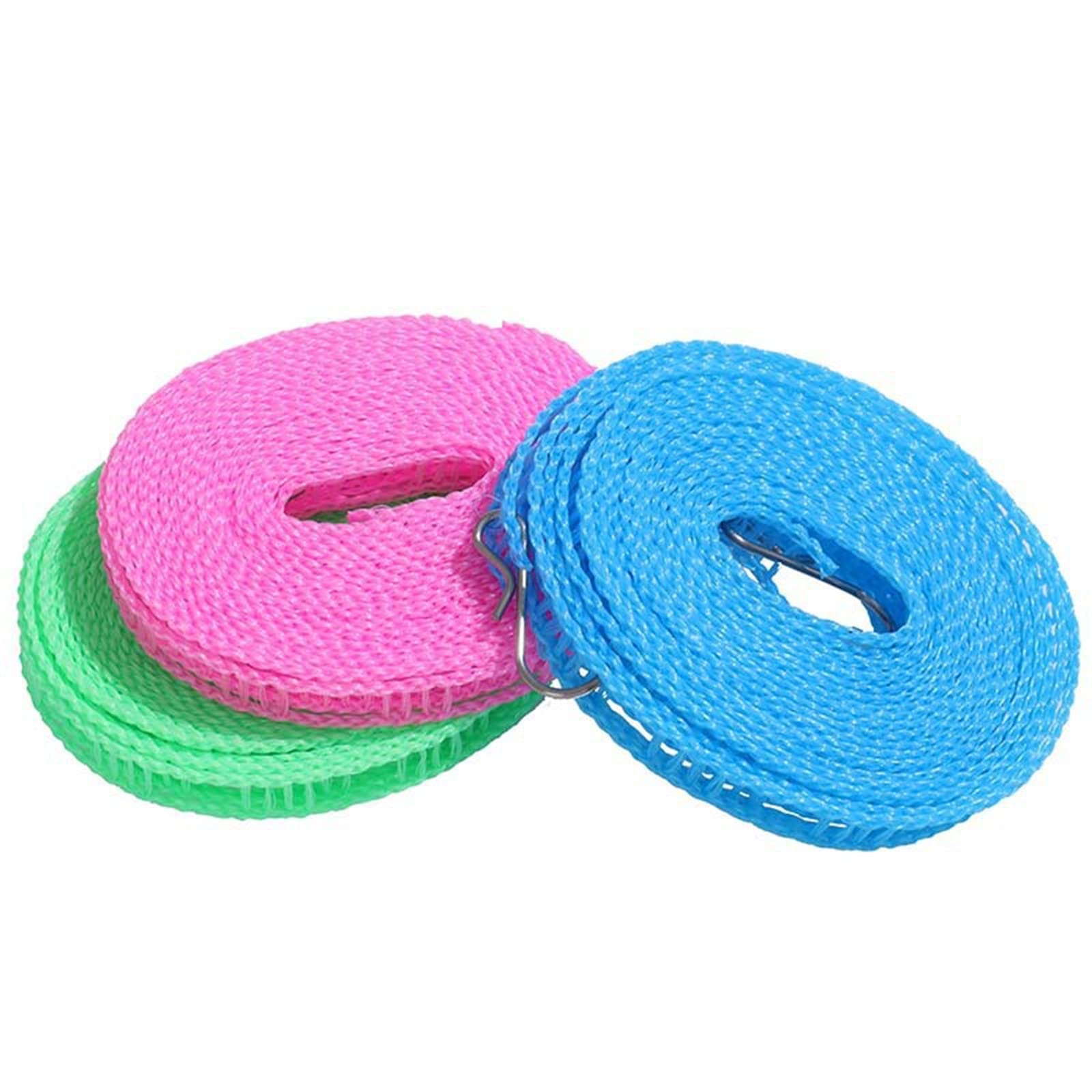 Corde à Linge Portable Coupe Vent Corde à Linge de Voyage Extensible Rétractable Élastique Corde à Linge pour Jardin Hôtel de Vacances Balcon